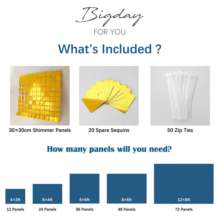 SHIMMER WALL SIZE