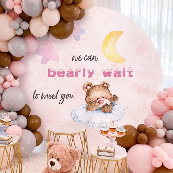Bear Theme Round Backdrop002-1