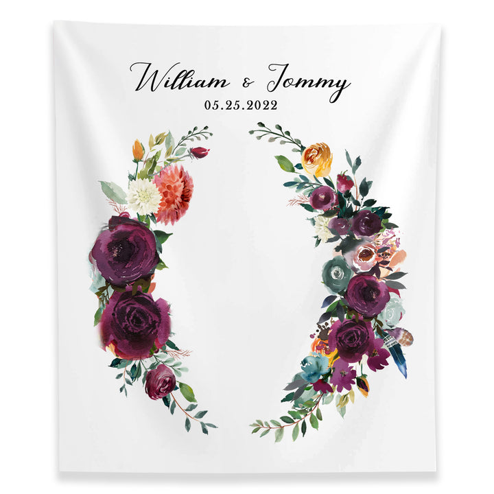 Burgundy Floral Wreath2