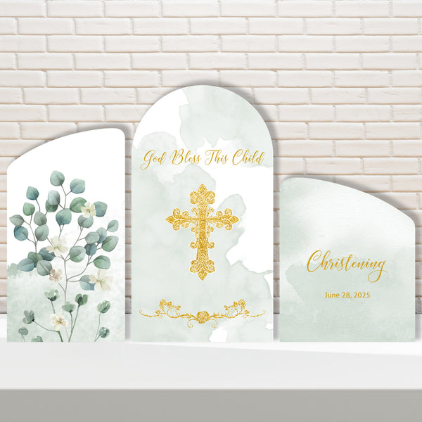 Christening Baptism Chiara Arched Wall Cover