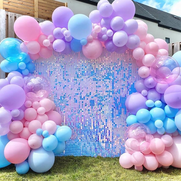 Rainbow Blue Shimmer Wall Panels-1